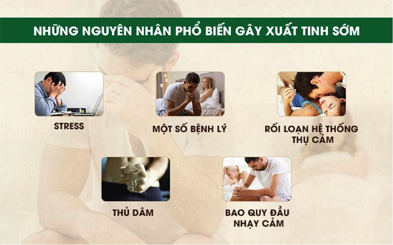 Nguyên nhân gây bệnh xuất tinh sớm rất nhiều