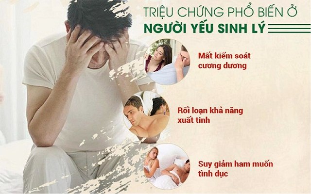 Triệu chứng yếu sinh lý nam