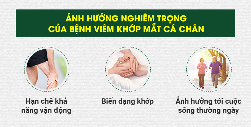 Biến chứng của bệnh viêm khớp mắt cá chân