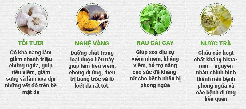 thực phẩm người bị mề đay nên ăn