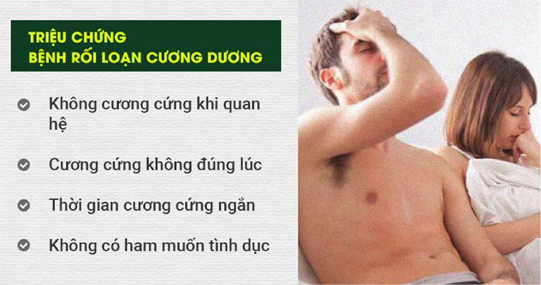 Triệu chứng rối loạn cương dương 