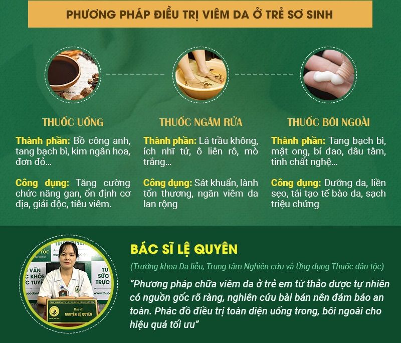 cách điều trị viêm da ở trẻ sơ sinh