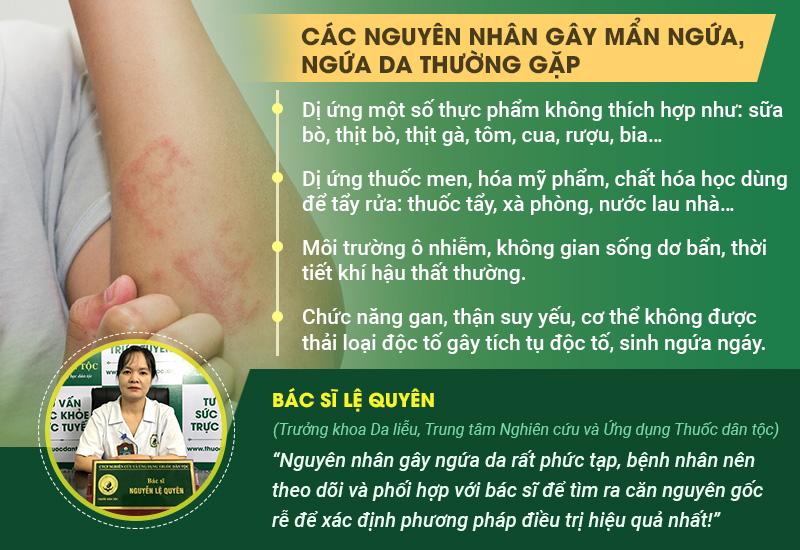 Các nguyên nhân gây mẩn ngứa, ngứa da thường gặp và cảnh báo từ chuyên gia.