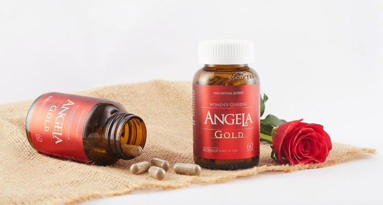 Sâm Angela Gold giúp da trắng sáng, mịn màng, xương chắc khỏe, giảm trầm cảm, bốc hỏa, cải thiện khô hạn âm đạo,...