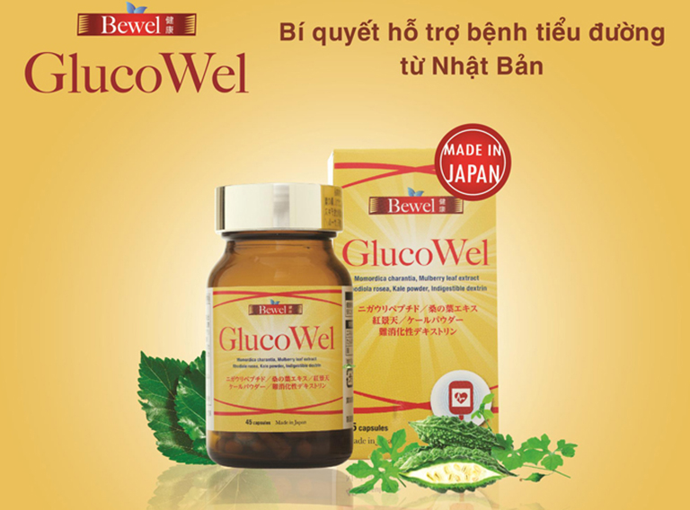 Waki Bewel Glucowel có tác dụng điều hòa lượng đường trong máu và hỗ trợ điều trị bệnh tiểu đường 