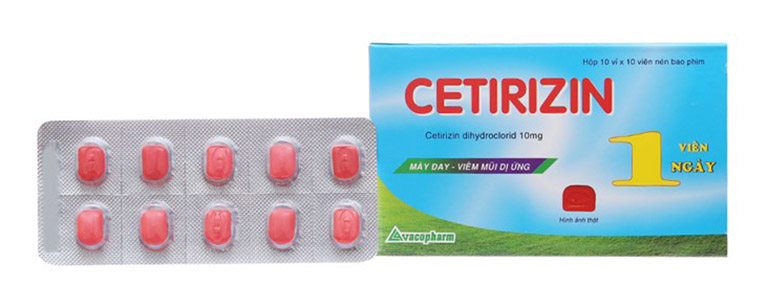 Thuốc dị ứng Cetirizin