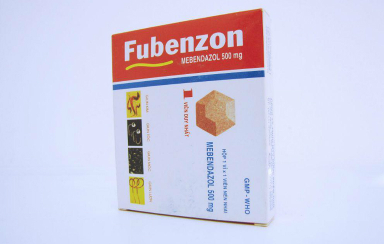 Thuốc tẩy giun Fubenzon dành cho trẻ nhỏ, có thể uống vào bất cứ lúc nào trong ngày.