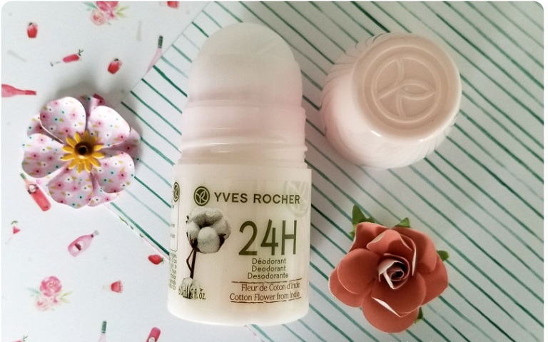 Lăn khử mùi 24h Yves Rocher hương hoa cotton