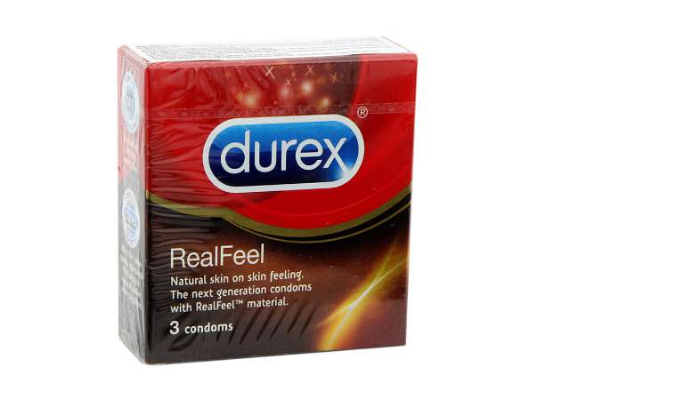 Hình ảnh bao cao su Durex Real Feel chính hãng.