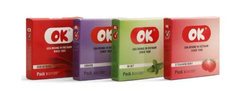 Bao cao su OK chính hãng có 2 loại chính: loại thường và loại có mùi hương.