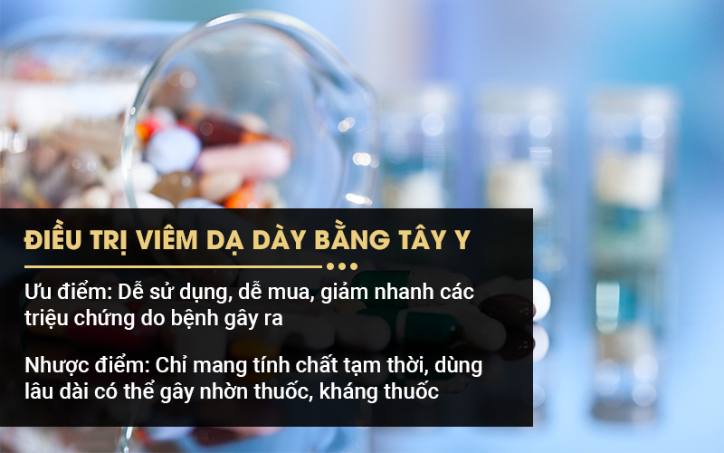 điều trị dạ dày bằng thuốc Tây