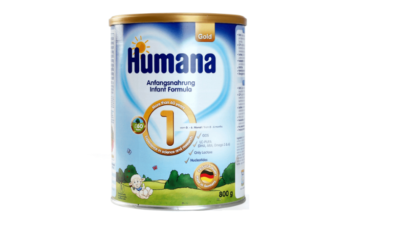Sữa cho trẻ bị táo bón từ 0 - 3 tuổi Humana Gold 