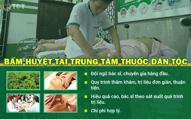 bấm huyệt chữa rối loạn tiền đình tại Trung tâm Thuốc dân tộc