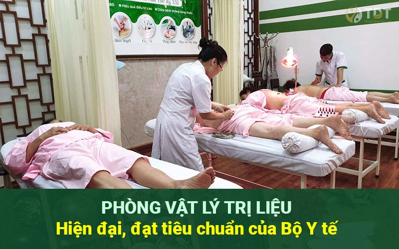 Hệ thống phòng bấm huyệt giảm cân tại Trung tâm Thuốc dân tộc