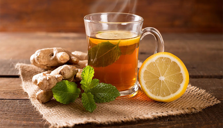 Sử dụng trà gừng khi bị đau dạ dày sau khi ăn
