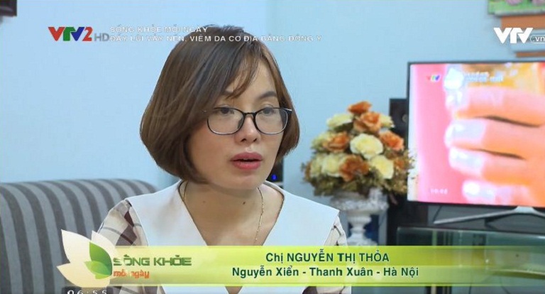 Chị Nguyễn Thị Thỏa chia sẻ trên VTV2