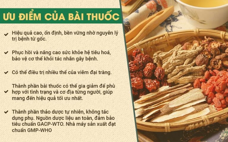 Ưu điểm vượt trội của Tiêu thực Phục tràng hoàn trong điều trị viêm đại tràng mãn tính