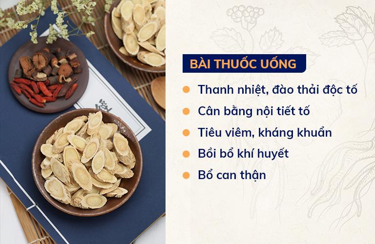 Công dụng của bài thuốc uống