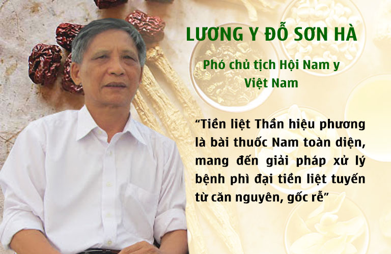 Phó chủ tịch Hội Nam y đánh giá về Tiền liệt Thần hiệu phương