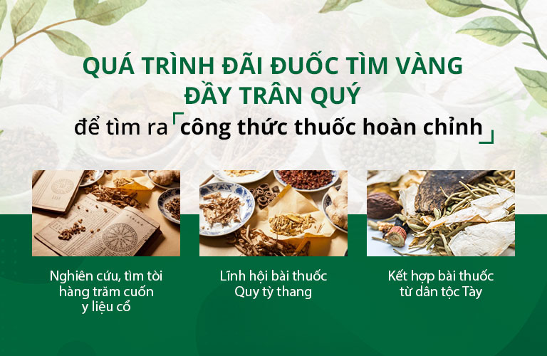 Tiếp tục quá trình đãi cát tìm vàng để tìm công thức thuốc hoàn chỉnh