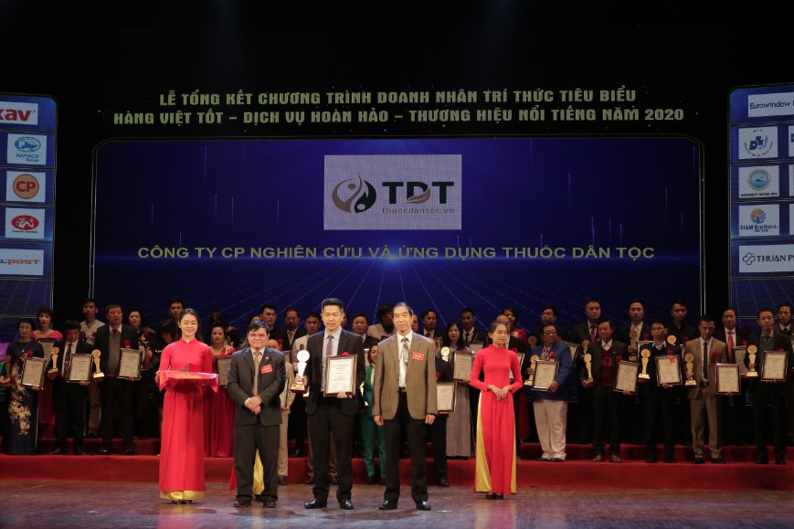 TT Thuốc dân tộc nhận giải thưởng Hàng Việt tốt - Dịch vụ hoàn hảo - Thương hiệu nổi tiếng 2020