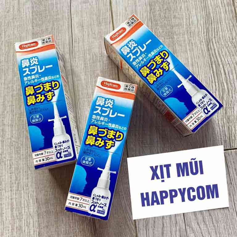 Hapycom - Thuốc trị viêm mũi dị ứng của Nhật Bản