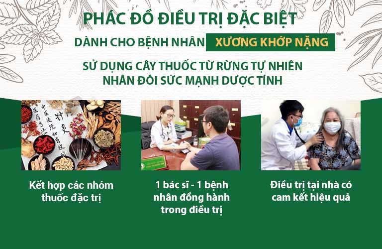 Phác đồ điều trị bệnh xương khớp đặc biệt được ứng dụng tại Trung tâm Thuốc dân tộc