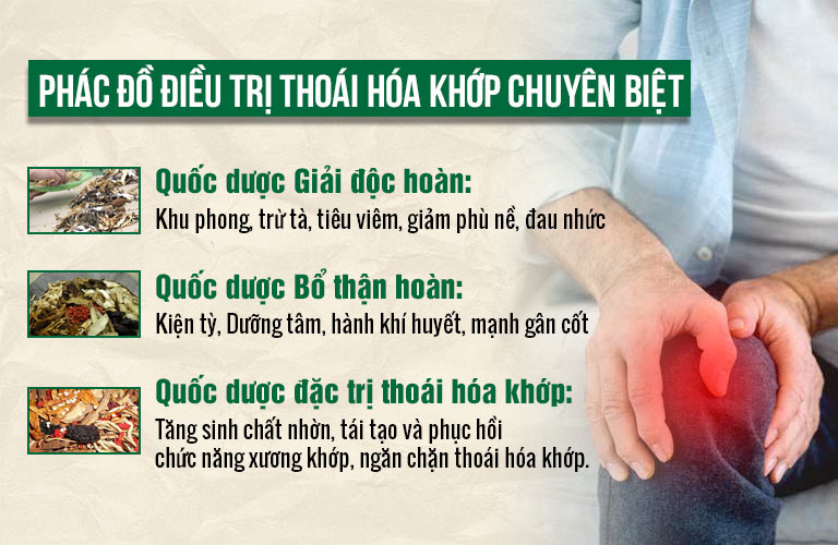 Phác đồ hoàn chỉnh điều trị thoái hóa khớp sau 1 liệu trình