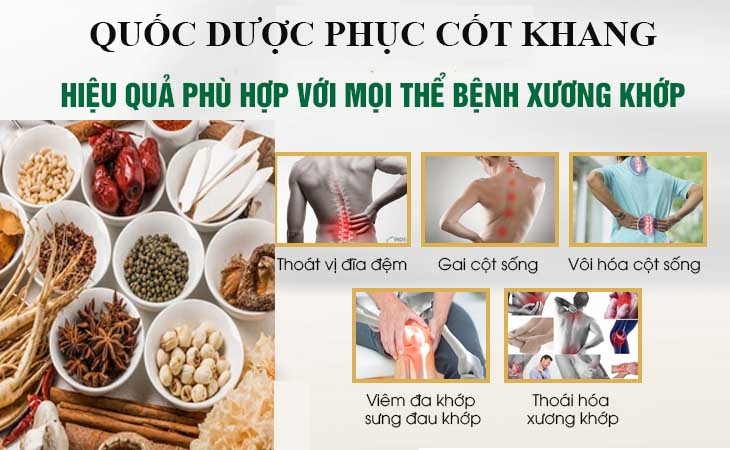 Quốc dược Phục cốt khang đặc trị mọi thể bệnh xương khớp