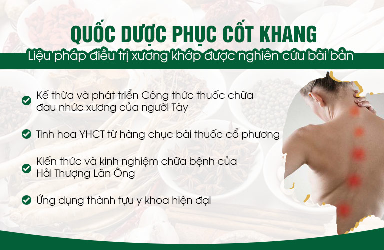 Phác đồ trị bệnh xương khớp được nghiên cứu bài bản, có sự giao thoa hài hòa giữa tinh hoa YHCT và y khoa hiện đại