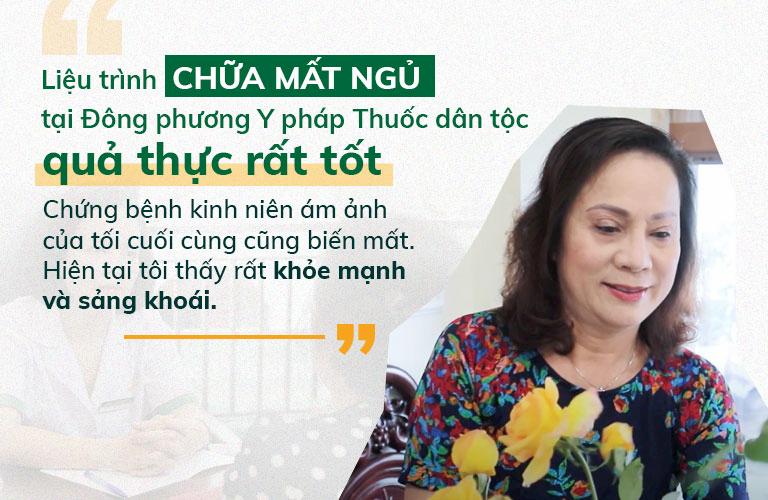 NS Hương Dung hài lòng về hiệu quả điều trị tại Trung tâm