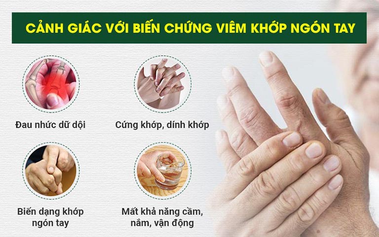 Tác hại của bệnh viêm khớp ngón tay