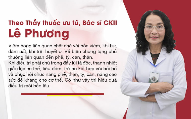 Tác dụng điều trị viêm họng toàn diện, triệt để của Thanh hầu bổ phế thang