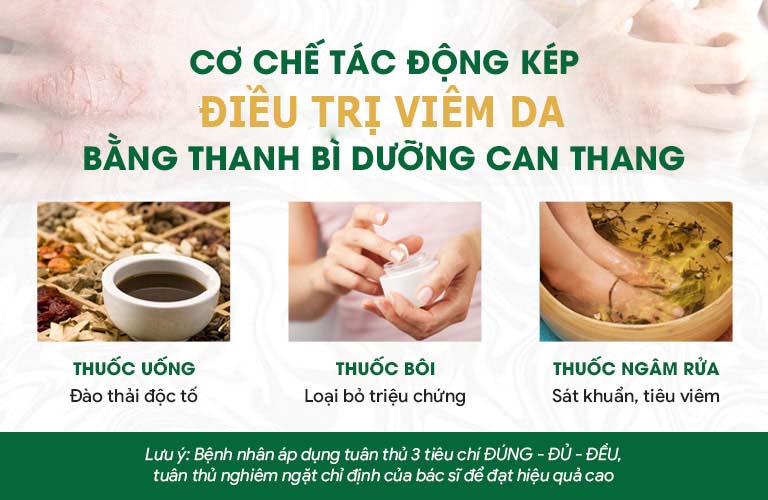 Bài thuốc sở hữu cơ chế tác động kép, đặc trị chuyên sâu mọi thể viêm da