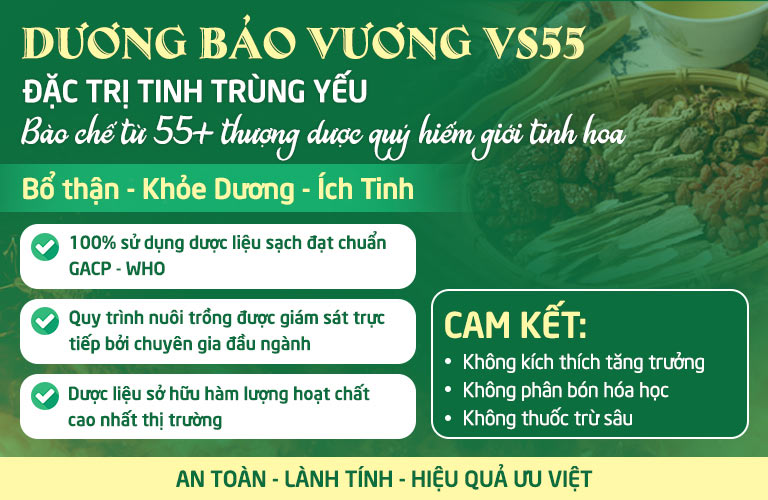 100% sử dụng dược liệu sạch đạt chuẩn GACP - WHO với hàm lượng hoạt chất cao nhất