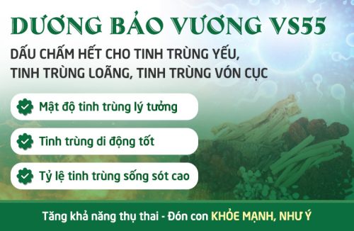 Dương Bảo Vương VS55 đặc trị tinh trùng yếu