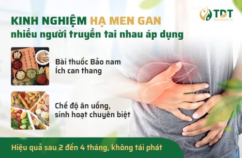 Kinh nghiệm hạ men gan sau 1 tháng tại nhà