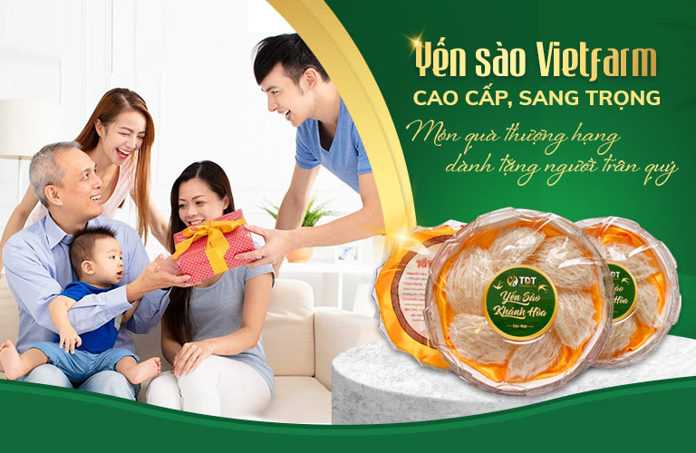 Yến sào Vietfarm thượng hạng dành tặng người yêu thương