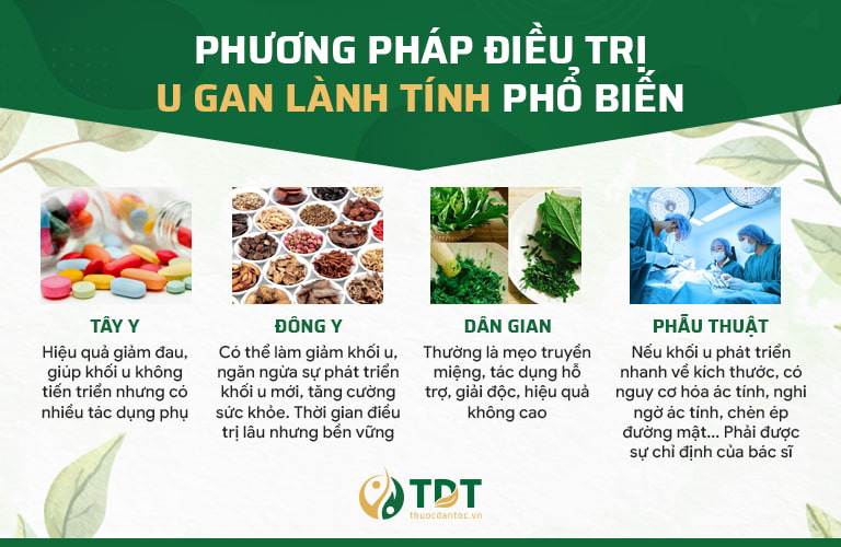 phương pháp điều trị u gan lành tính