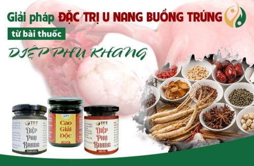 Bài thuốc Diệp Phụ Khang chữa u nang buồng trứng là giải pháp điều trị tích cực nhất hiện nay