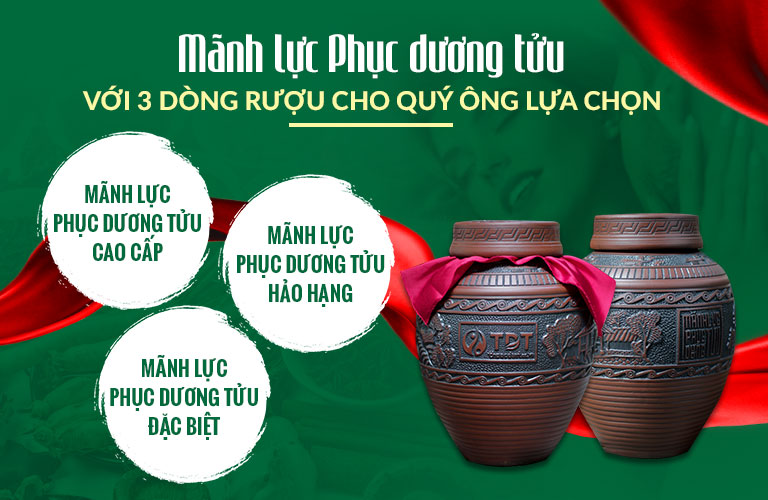 3 dòng Mãnh lực Phục dương tửu cho nam giới lựa chọn