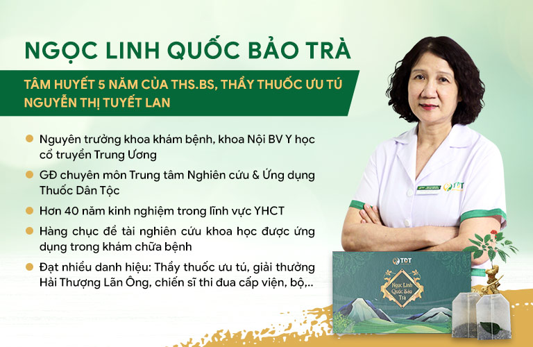 Chân dung Ths.Bs Nguyễn thị Tuyết Lan với đề án phát triển sản phẩm Ngọc Linh Quốc Bảo Trà