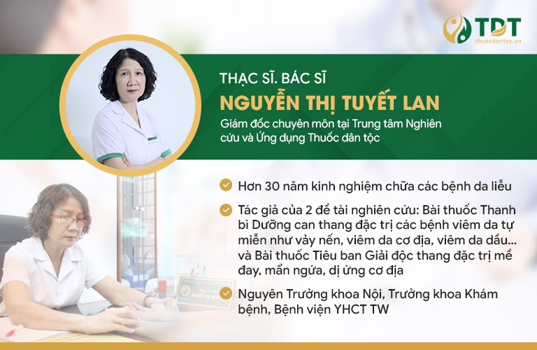 Thạc sĩ, bác sĩ Tuyết Lan với kinh nghiệm dày dặn trong điều trị bệnh da liễu