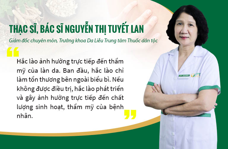 Hắc lào gây ngứa ngáy, mất thẩm mỹ