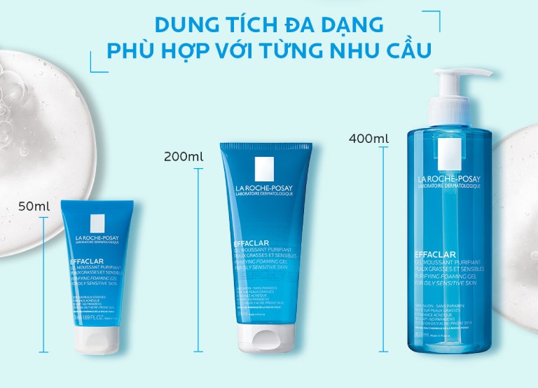 La Roche-Posay Effaclar Gel cũng là một trong những loại sữa rửa mặt cho viêm da tiết bã được đánh giá cao