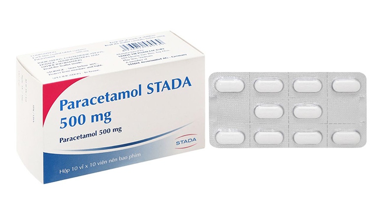 Uống Paracetamol để giảm đau và hạ sốt