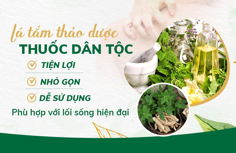 Lá tắm được chia thành túi nhỏ tiện lợi, dễ sử dụng