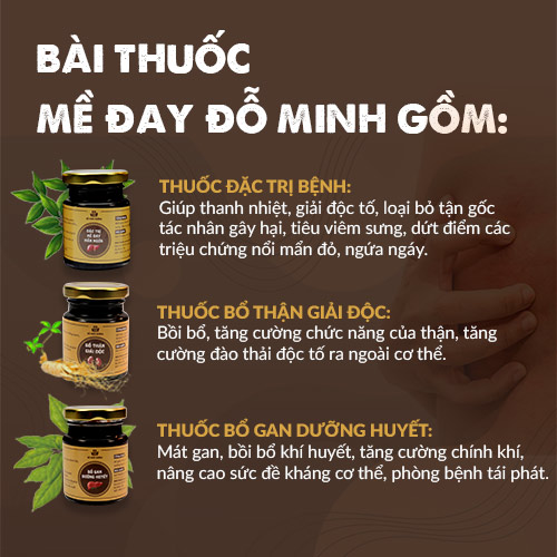 Tác dụng bài thuốc Mề Đay Đỗ Minh