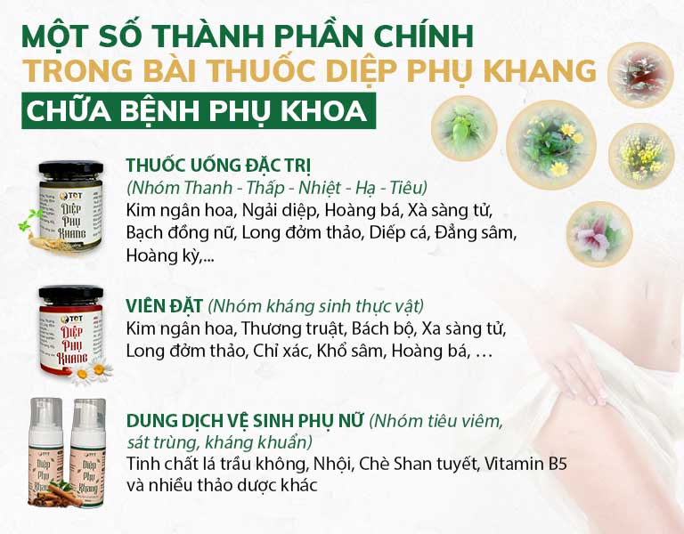 Tất cả các chế phẩm trong liệu trình đều có thành phần thảo dược tự nhiên lành tính