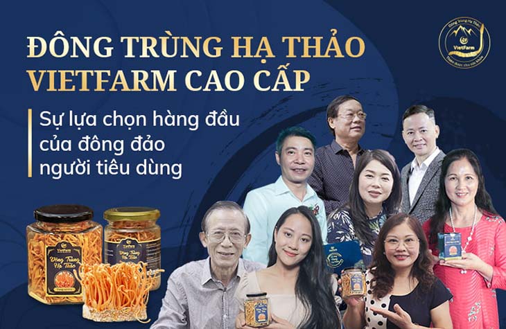 Đông trùng hạ thảo Vietfarm - Thương hiệu uy tín được nhiều nghệ sĩ Việt tin dùng